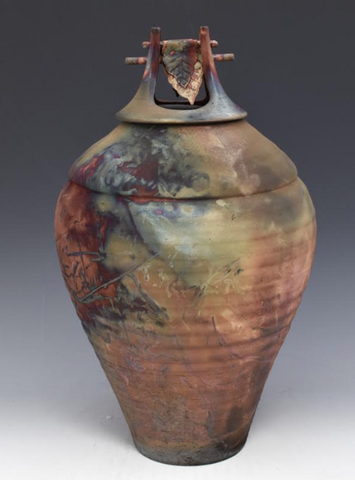 Forest Temple Raku Style Individual Style Urn