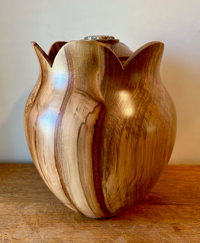 Red Gum Flower Individual Size Urn With Screw On Lid