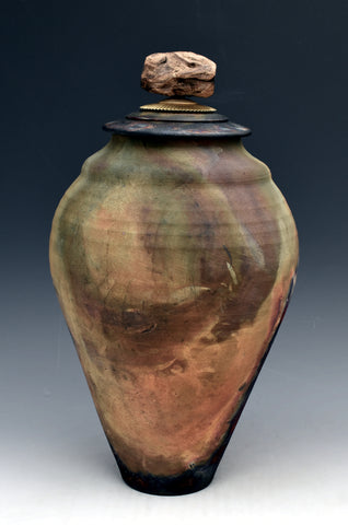 Fire and Ice Raku Style Individual Style Urn